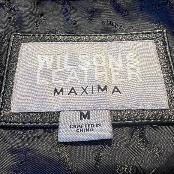 Wilson's Leather Maxima Women's Vintage Black Jacket/Blazer-Size Med.-Casual - Picture 14 of 16